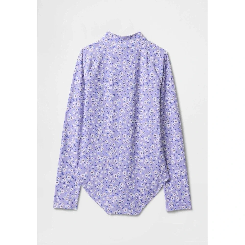 Gap Kids Rash Guard Swim‎ One-Piece Warm Violet XS
